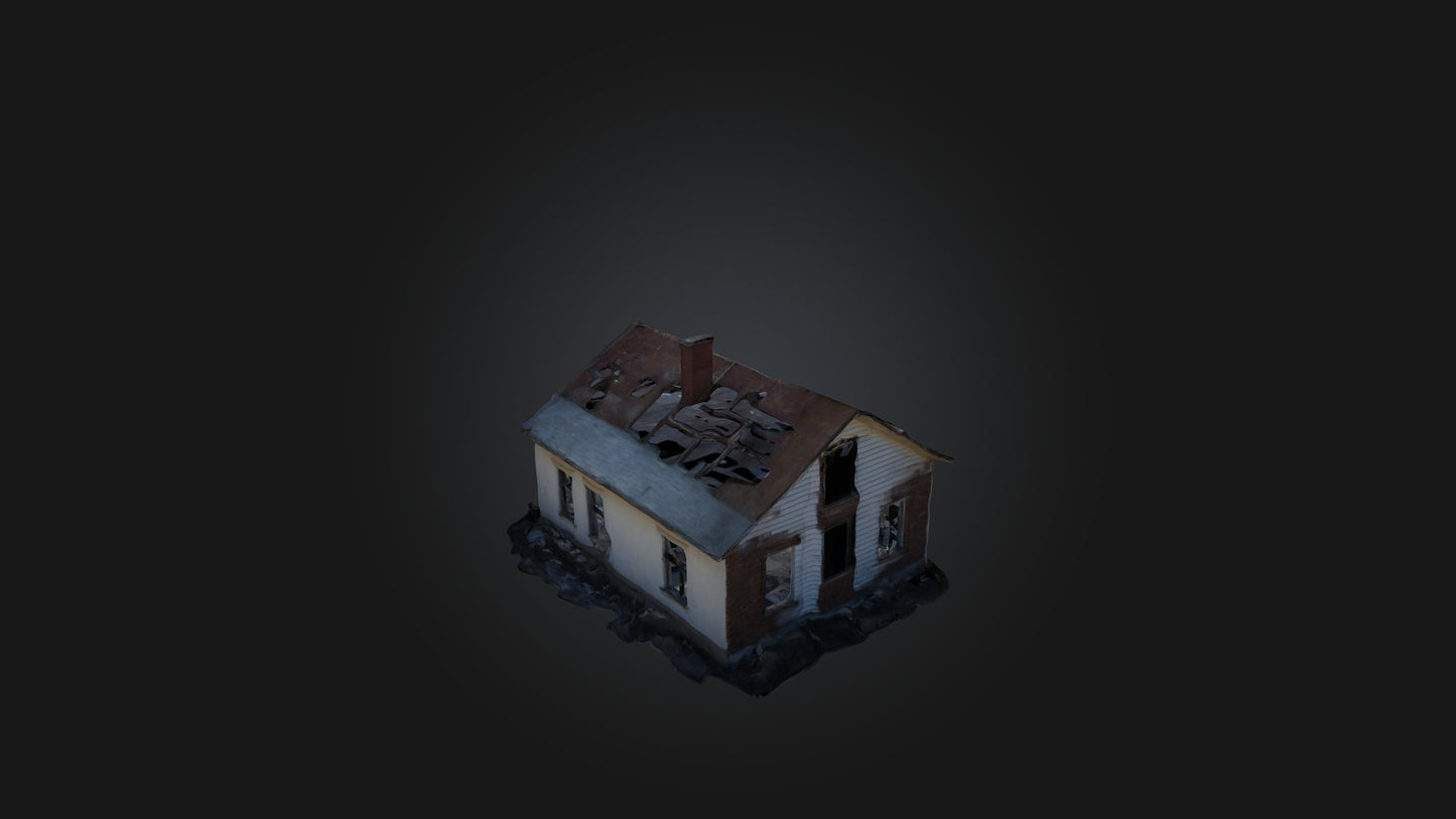 3D model Abandoned House VR / AR / low-poly