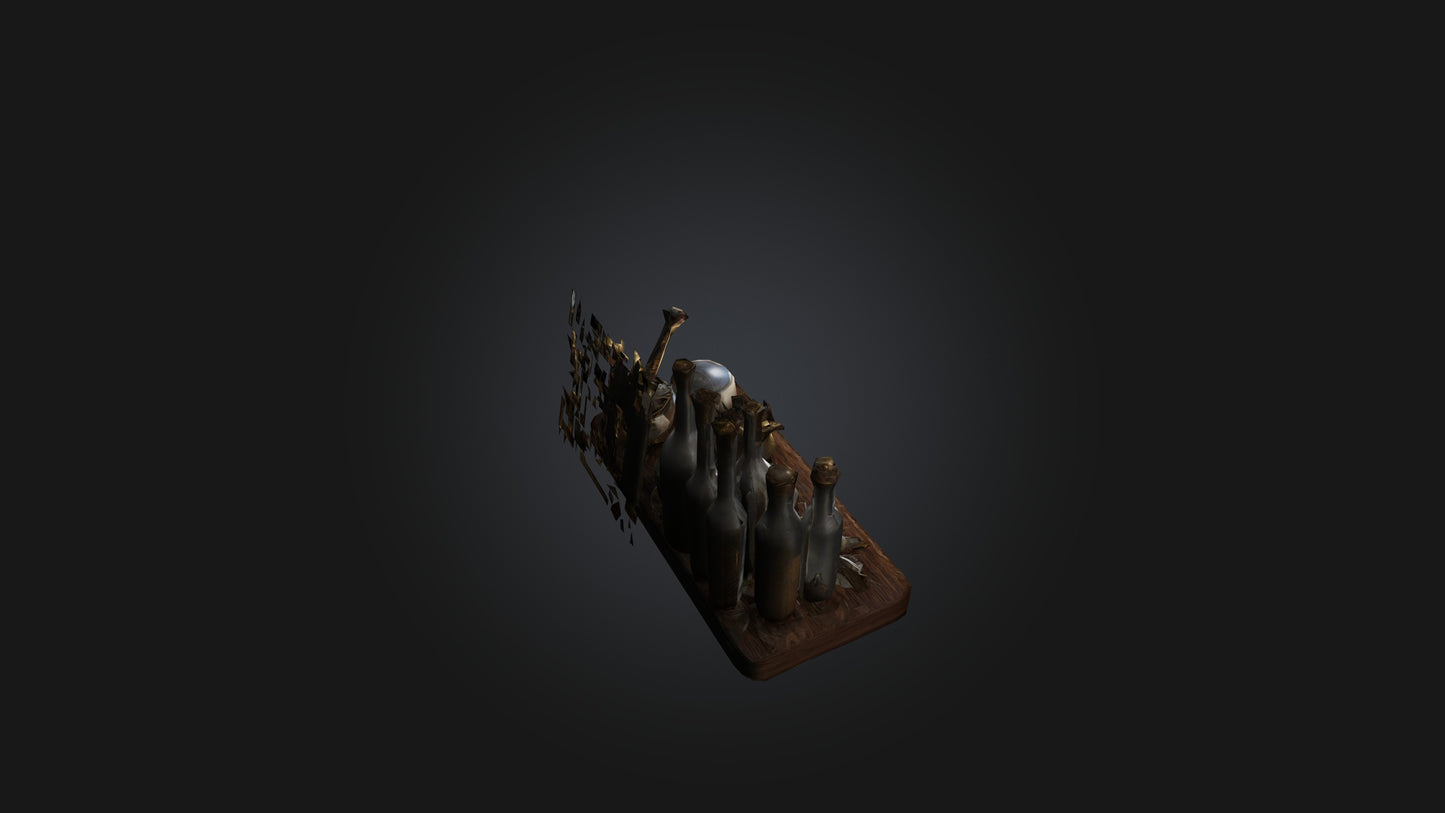 3D model Alchemy Set VR / AR / low-poly