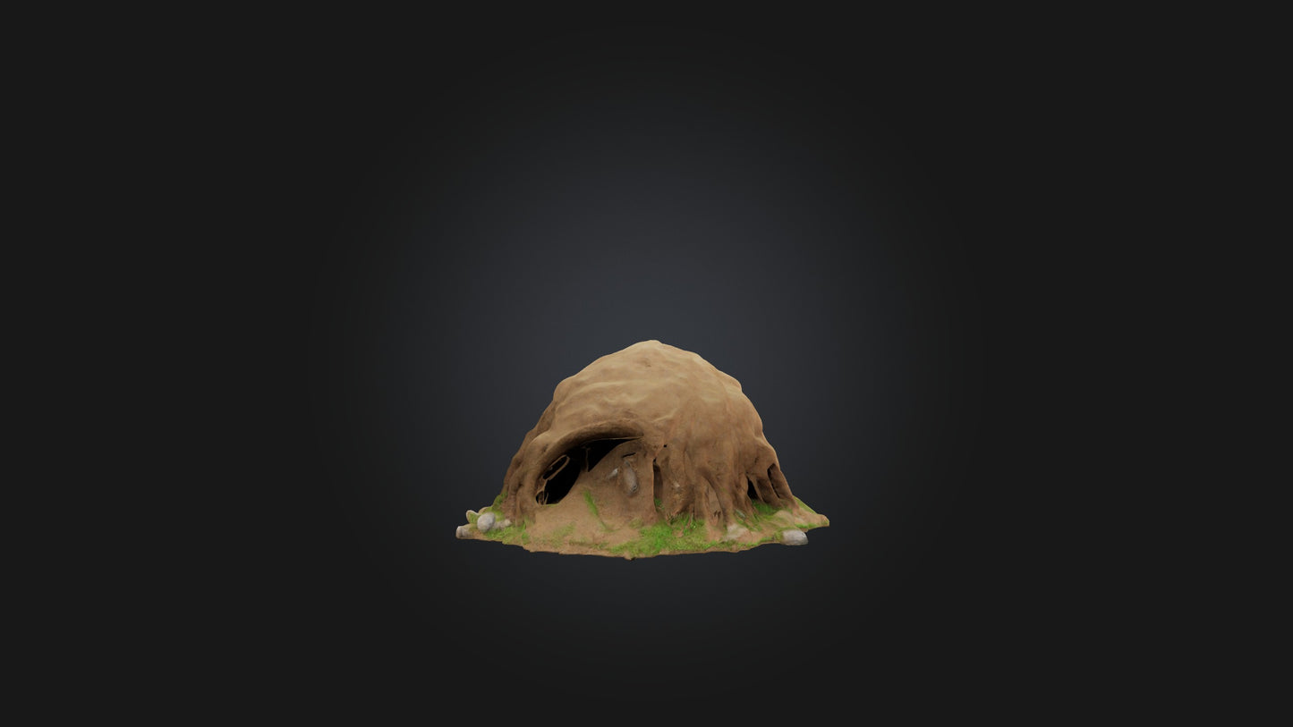 3D model Animal Burrow Model VR / AR / low-poly