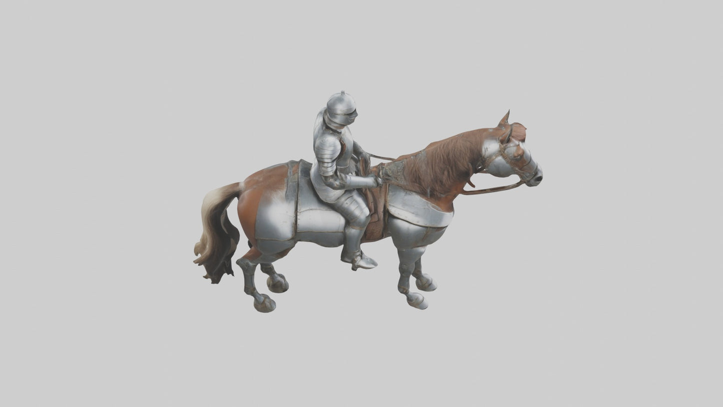 3D model Armoredhorse Model 1 VR / AR / low-poly