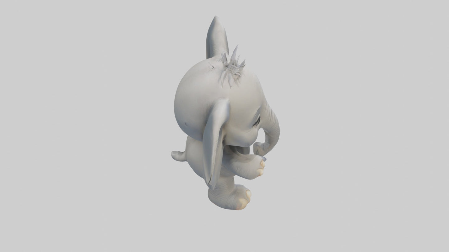 3D model Baby Elephant Model 1 VR / AR / low-poly