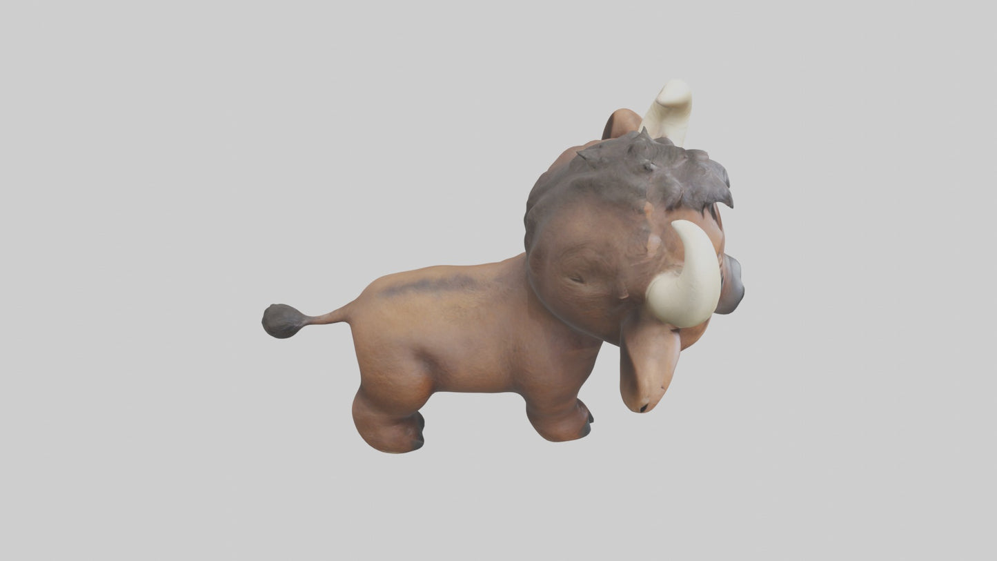 3D model Babybuffalo Model 1 VR / AR / low-poly
