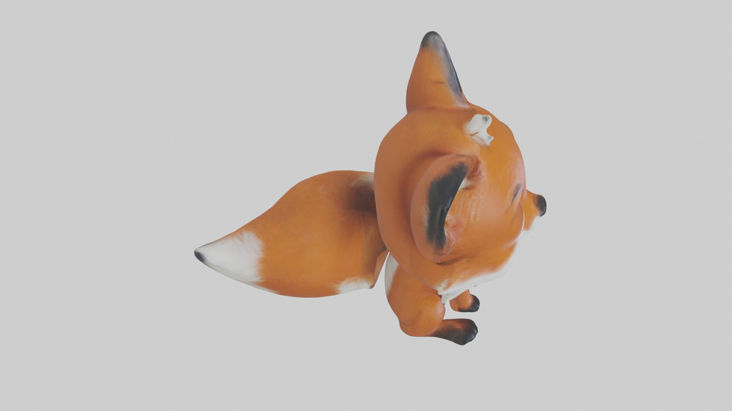 3D model Babyfox Model 1 VR / AR / low-poly