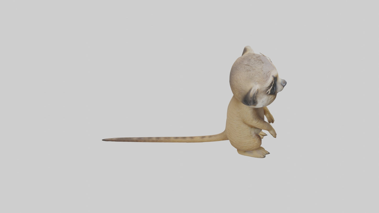 3D model Babymeerkat Model 1 VR / AR / low-poly