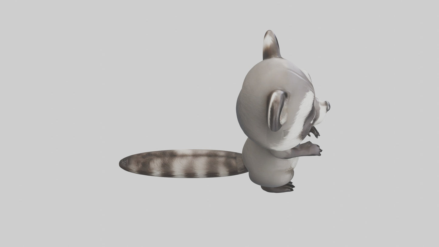 3D model Babyraccoon Model 1 VR / AR / low-poly