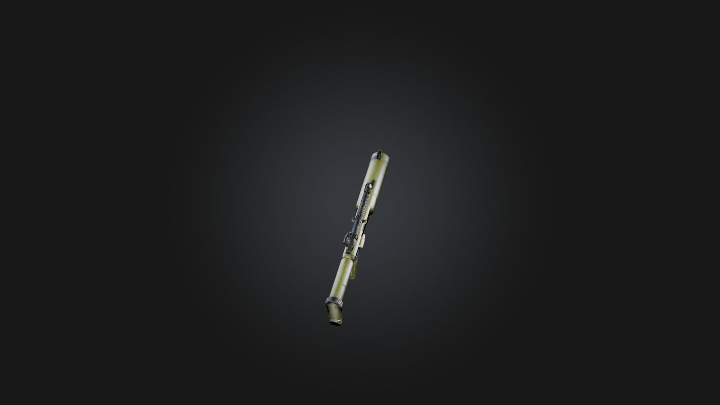 3D model Bazooka VR / AR / low-poly