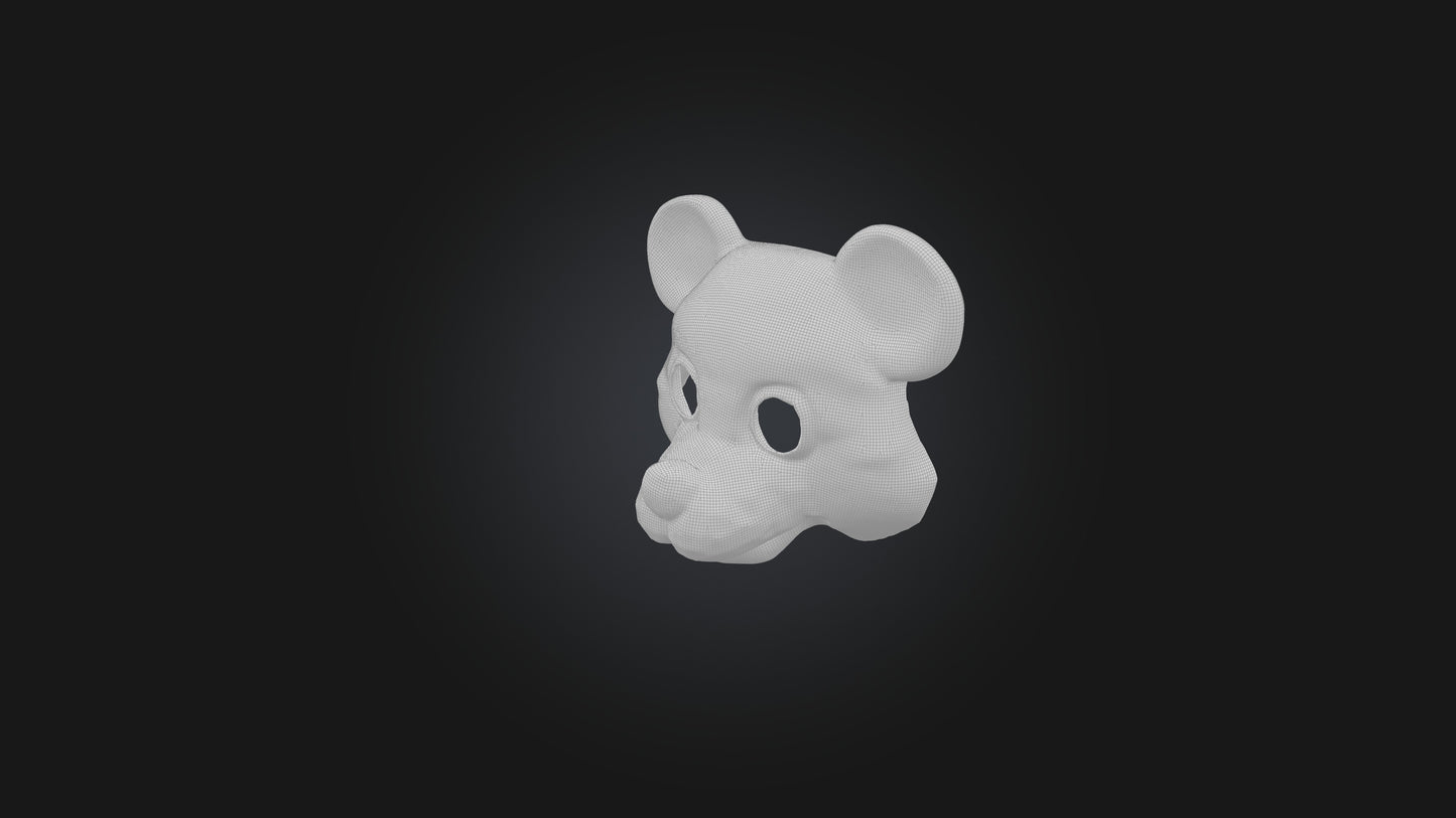 bear mask 3D model