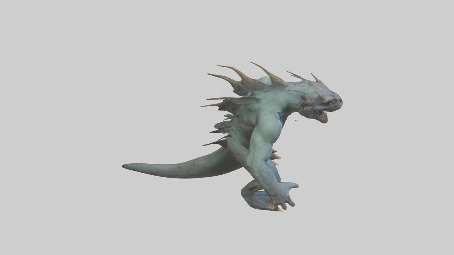 3D model Beast from the Depths model VR / AR / low-poly