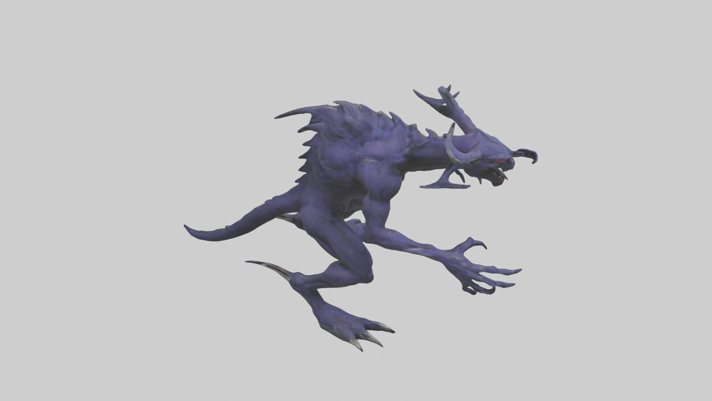 3D model Beast of Shadows model VR / AR / low-poly