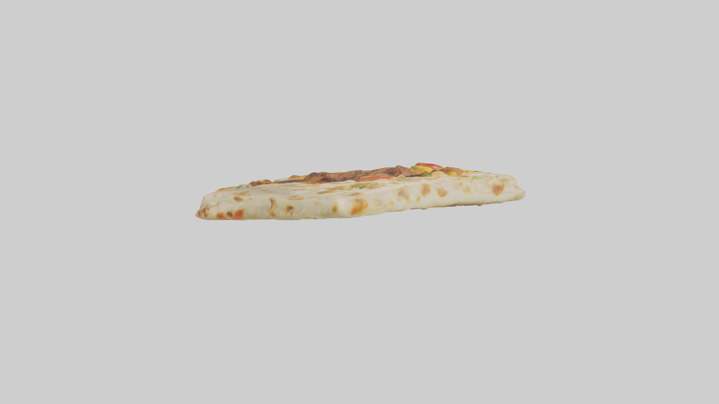 3D model Beef quesadilla model VR / AR / low-poly