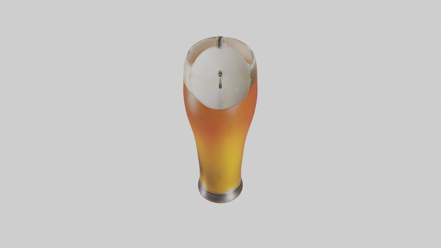 3D model Beer cocktail model VR / AR / low-poly