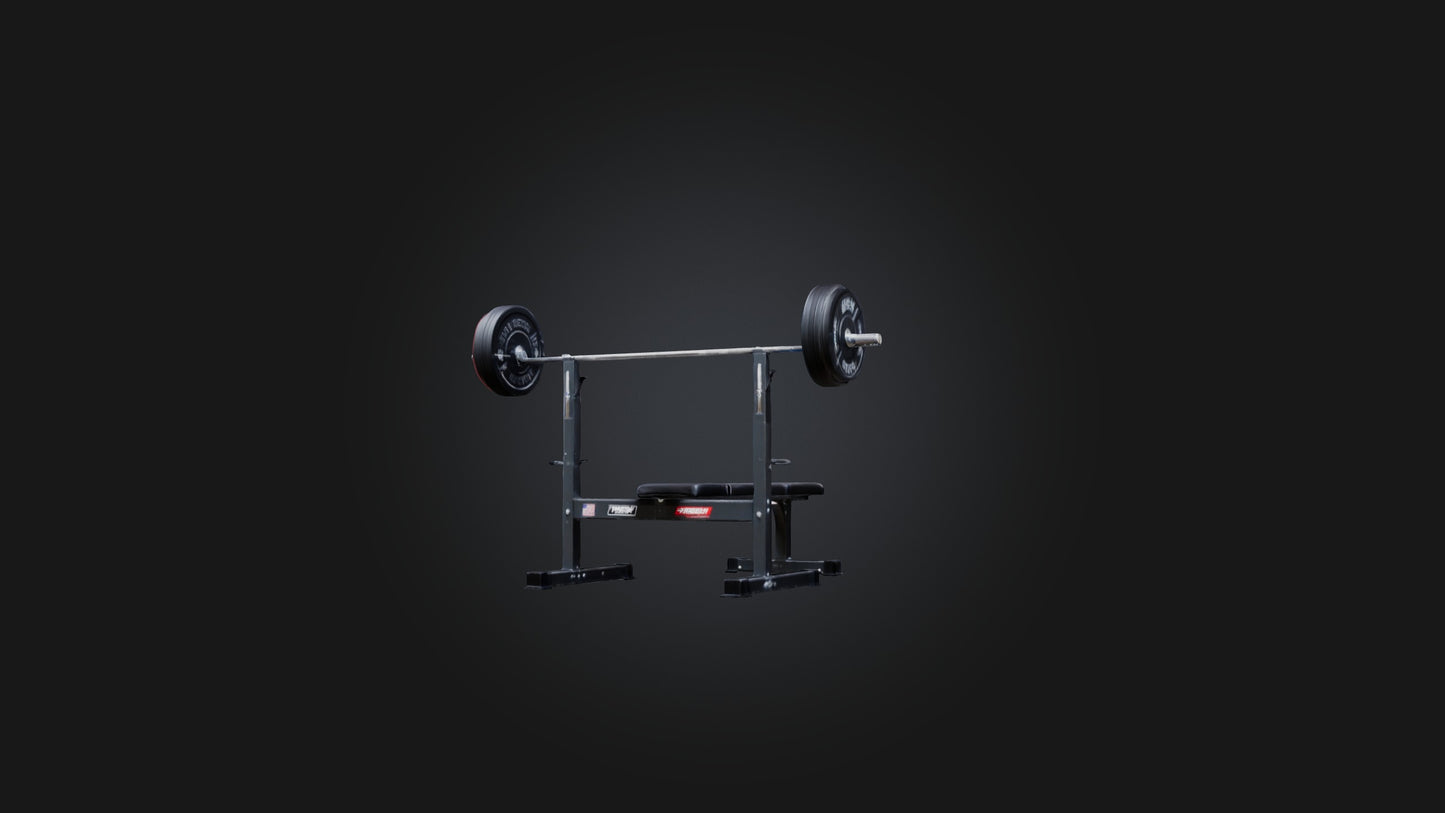 3D model Bench Press Stand VR / AR / low-poly