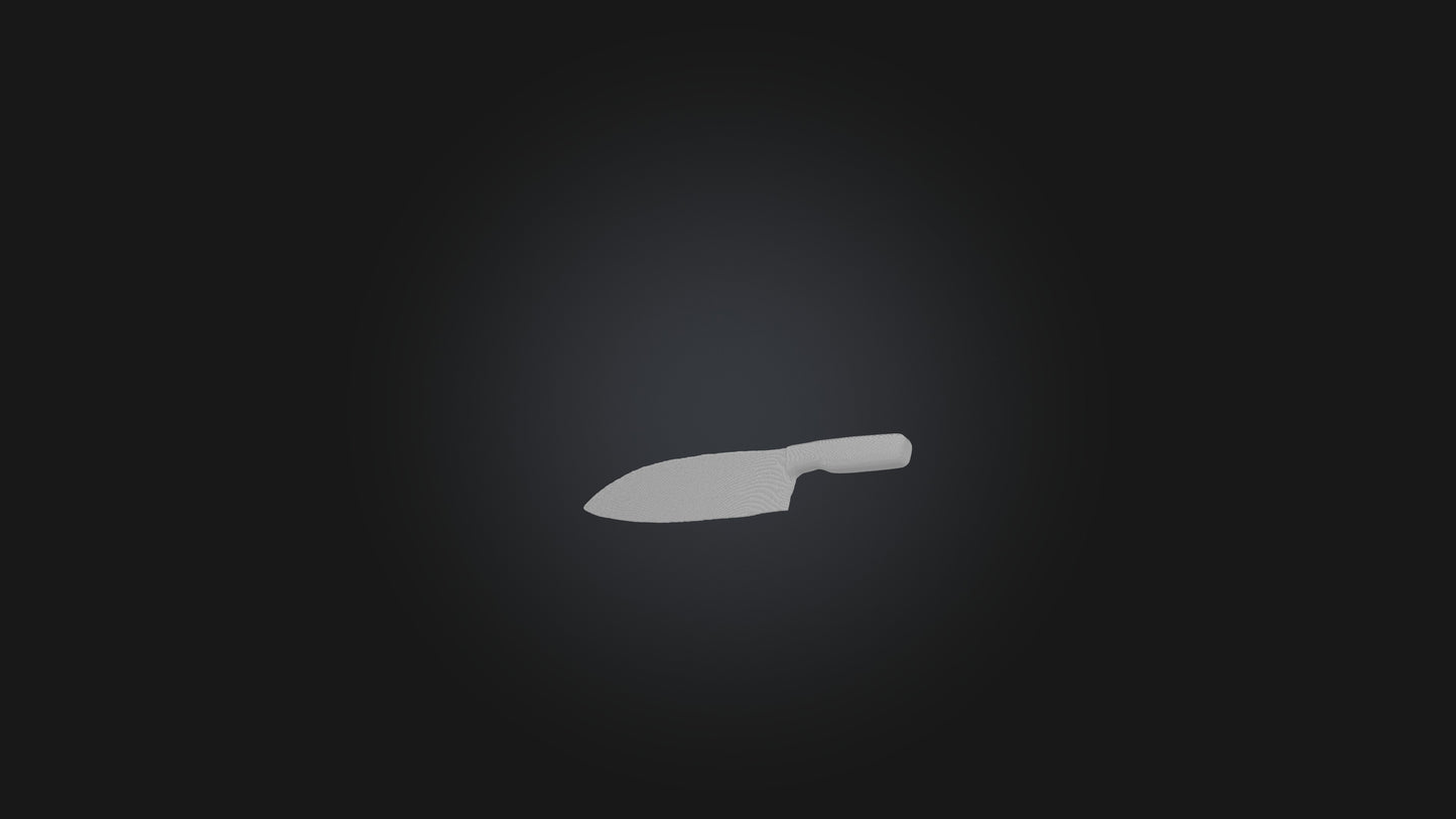 butcher knife 3D model