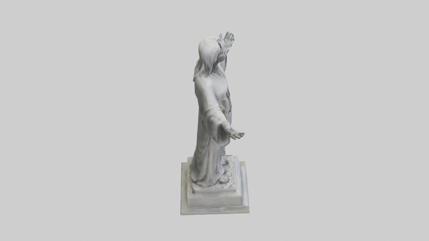 3D model Call for Peace statue model VR / AR / low-poly