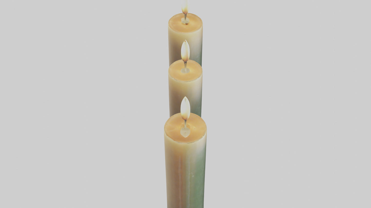 3D model Candles model VR / AR / low-poly