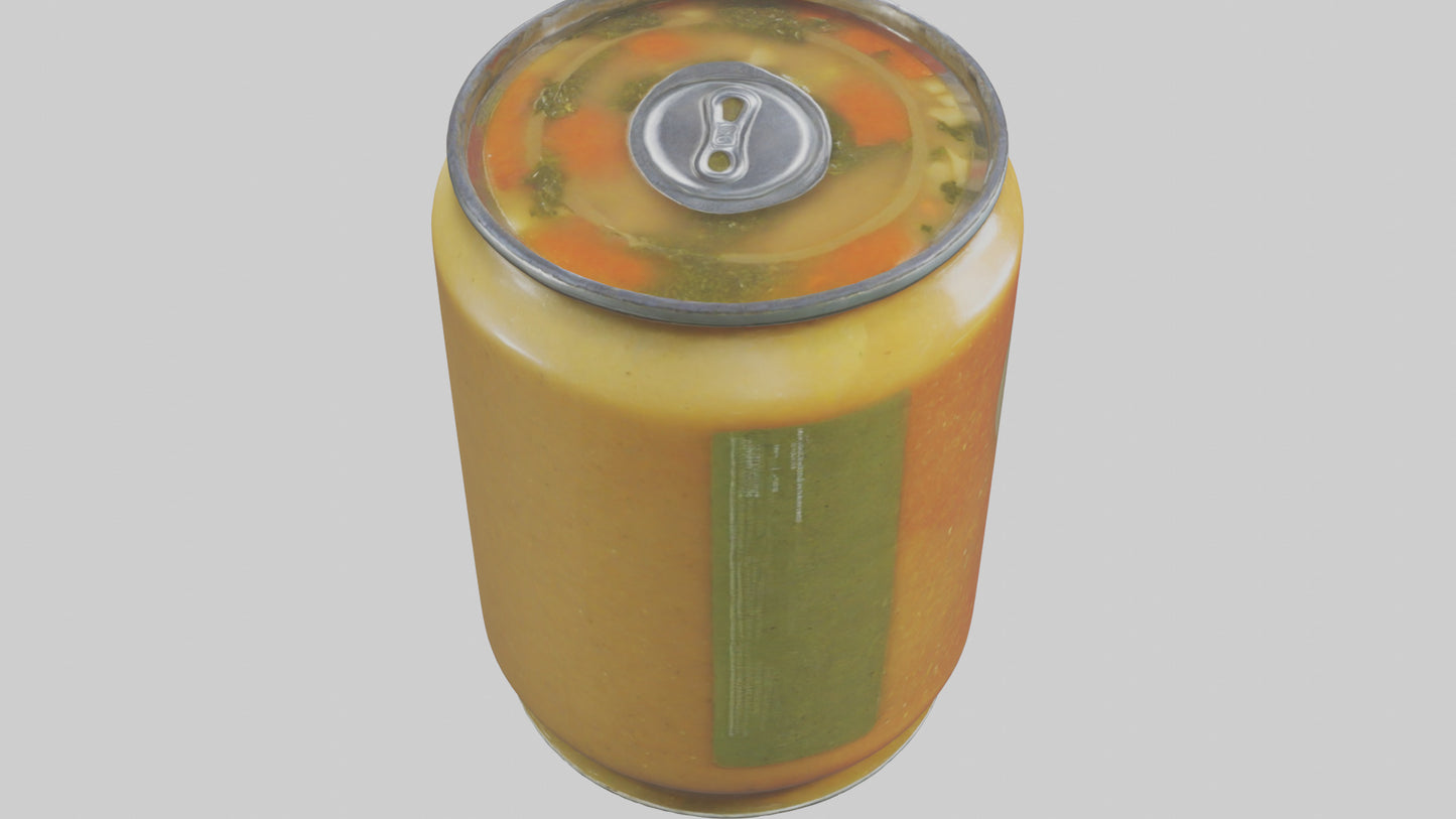 3D model Canned Soup model VR / AR / low-poly