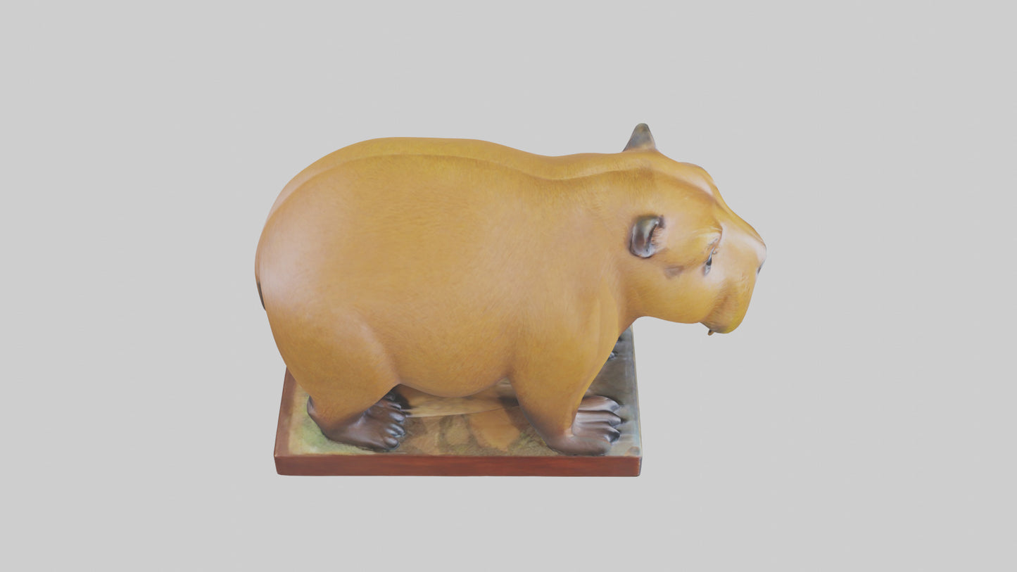 3D model Capybara statue model VR / AR / low-poly