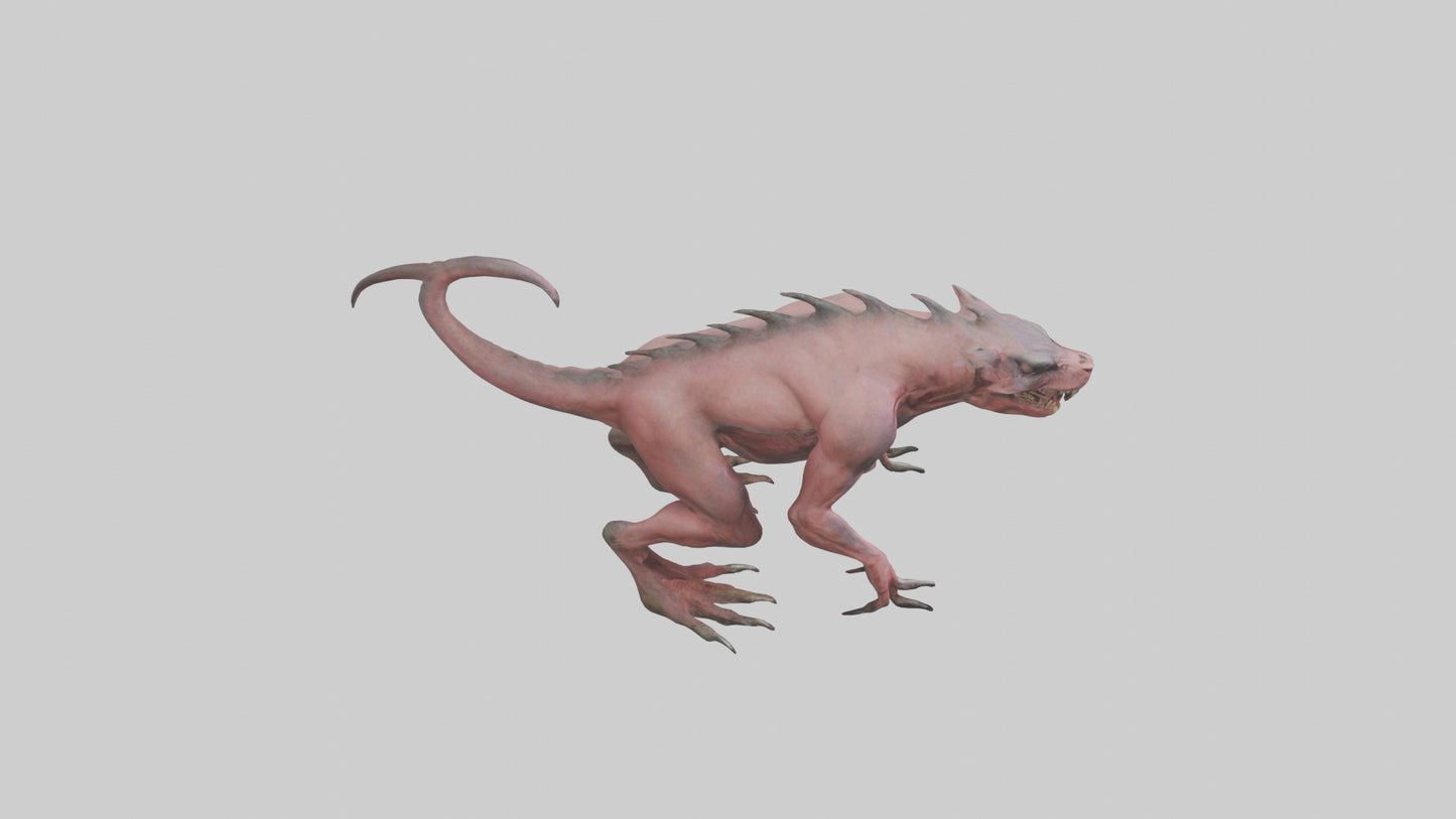 3D model Carnivorous Beast model VR / AR / low-poly