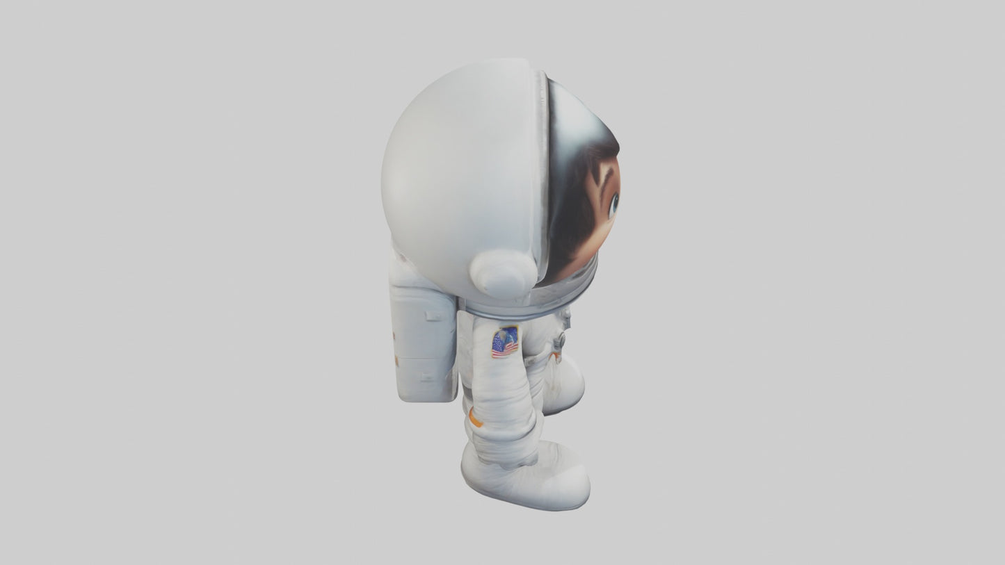 3D model Cartoon Astronaut 1 VR / AR / low-poly