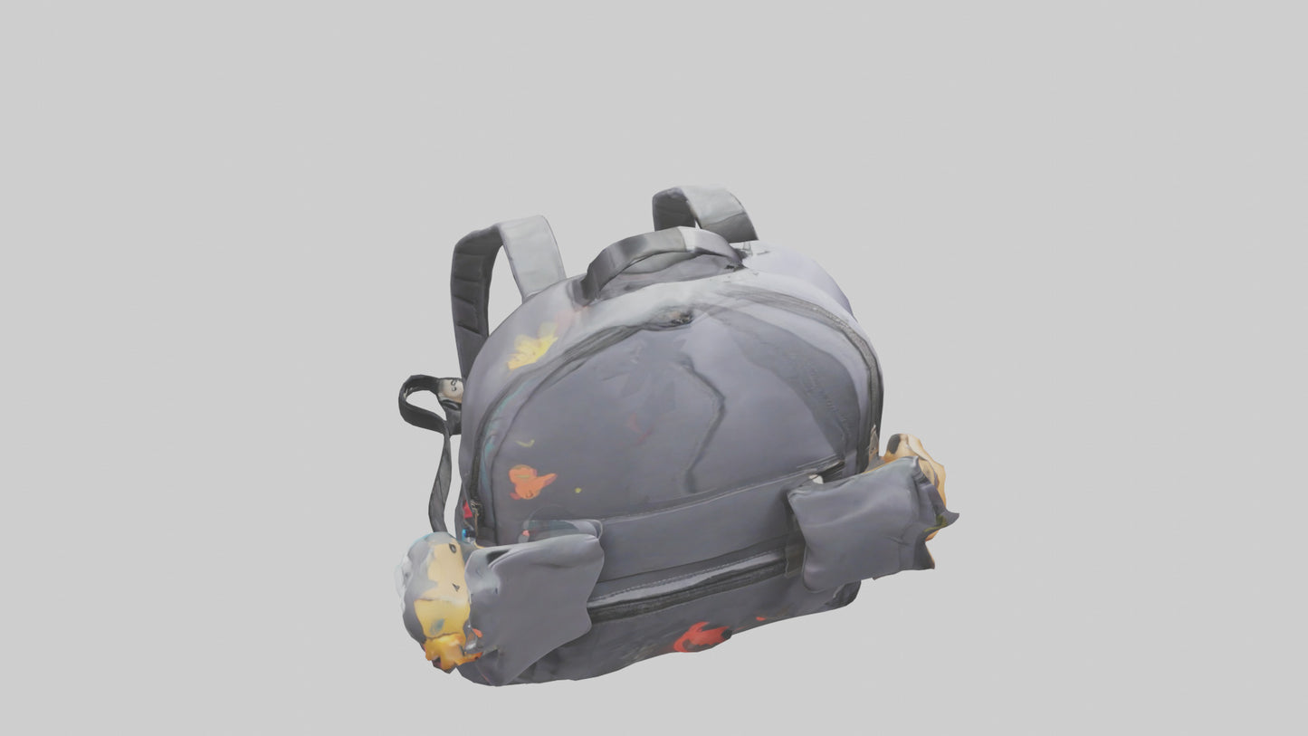 Cartoon Backpack model 3D model