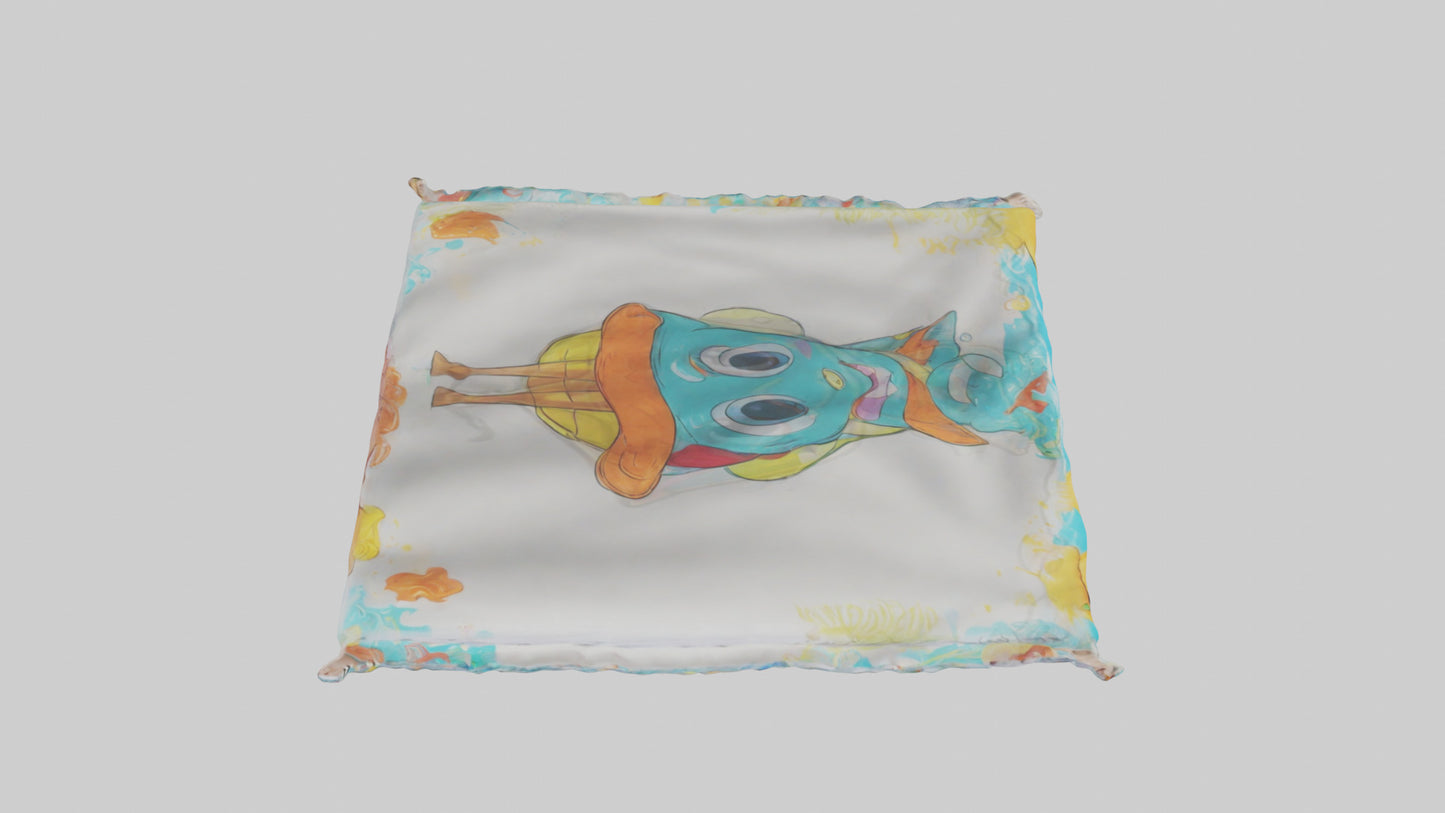 Cartoon Beach Towel model 3D model
