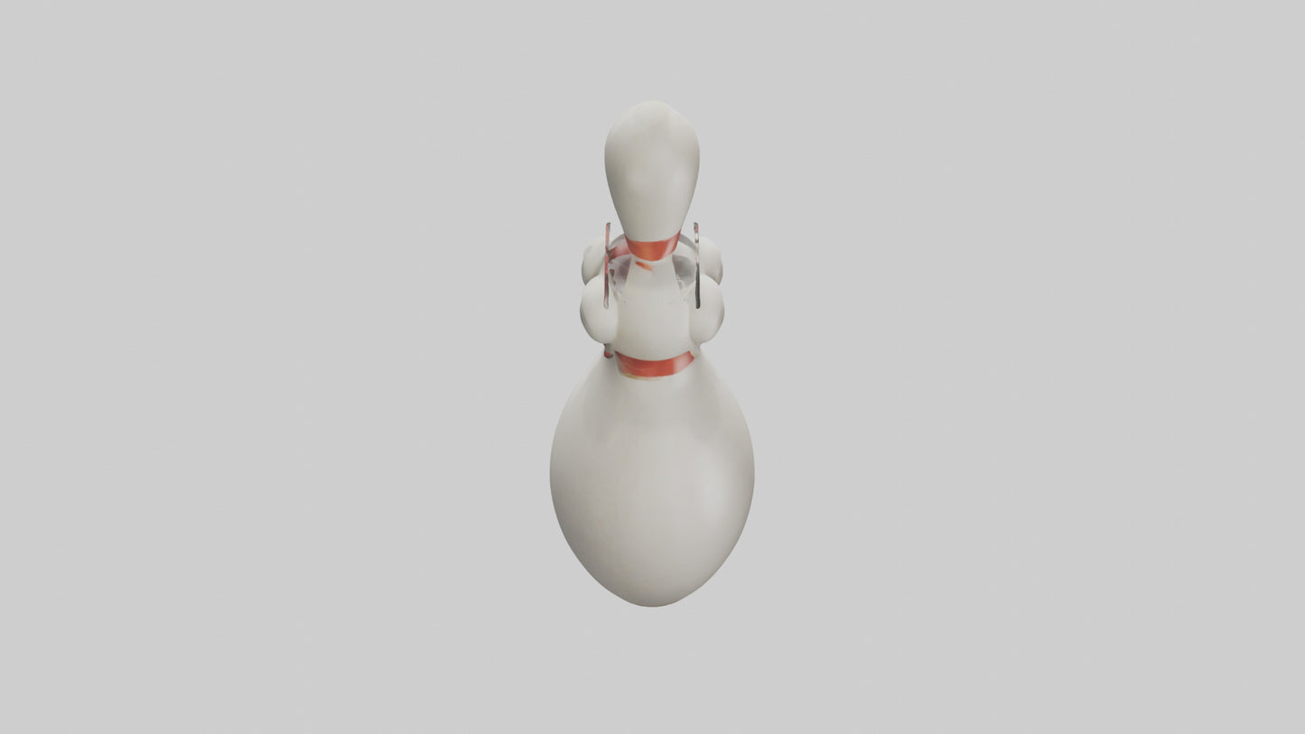 Cartoon Bowling Pin model 3D model