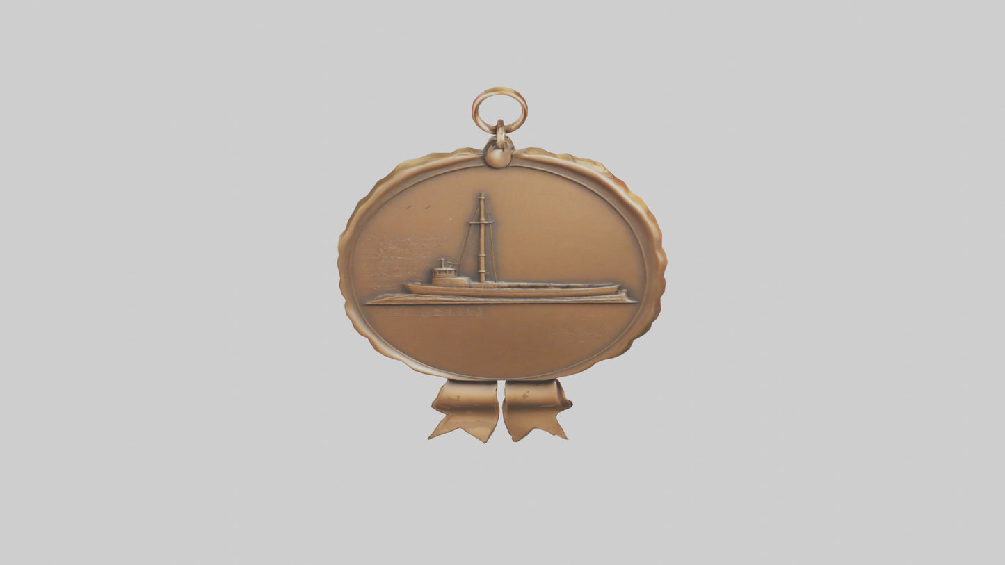 Cartoon Bronze Medal model 3D model