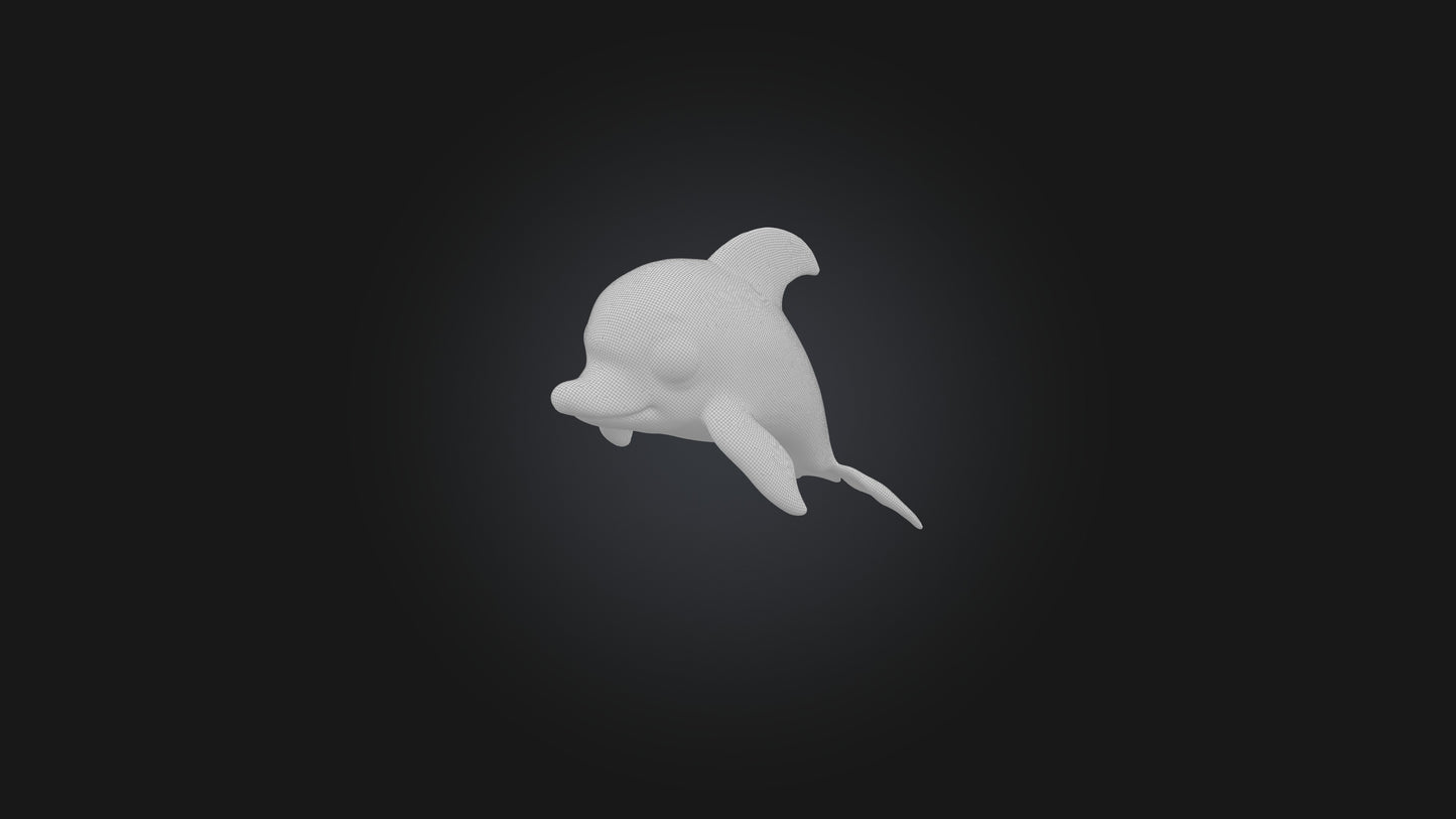Cartoon Dolphin 3D model