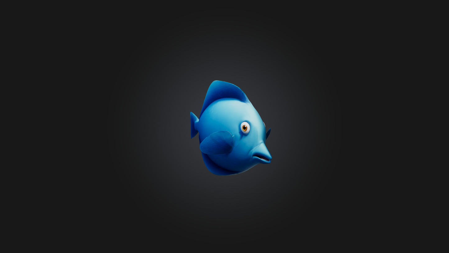 Cartoon Fish 3D model