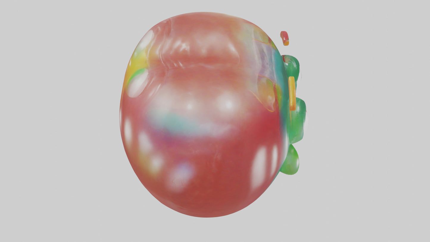 Cartoon Jelly Bean model 3D model