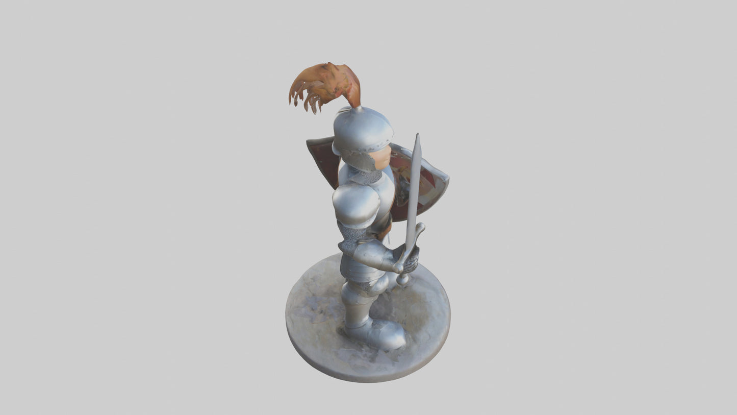 Cartoon Knight model 3D model