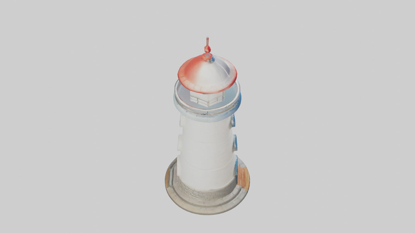 Cartoon Lighthouse model 3D model
