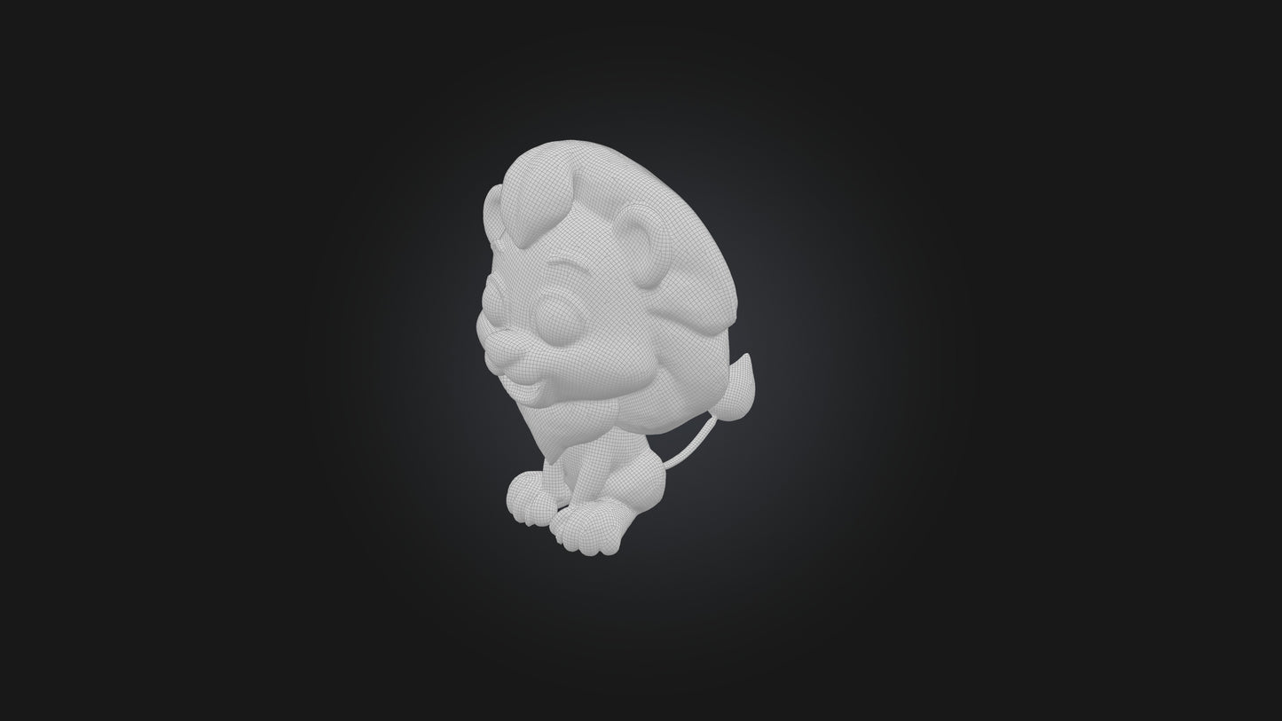 Cartoon Lion 3D model