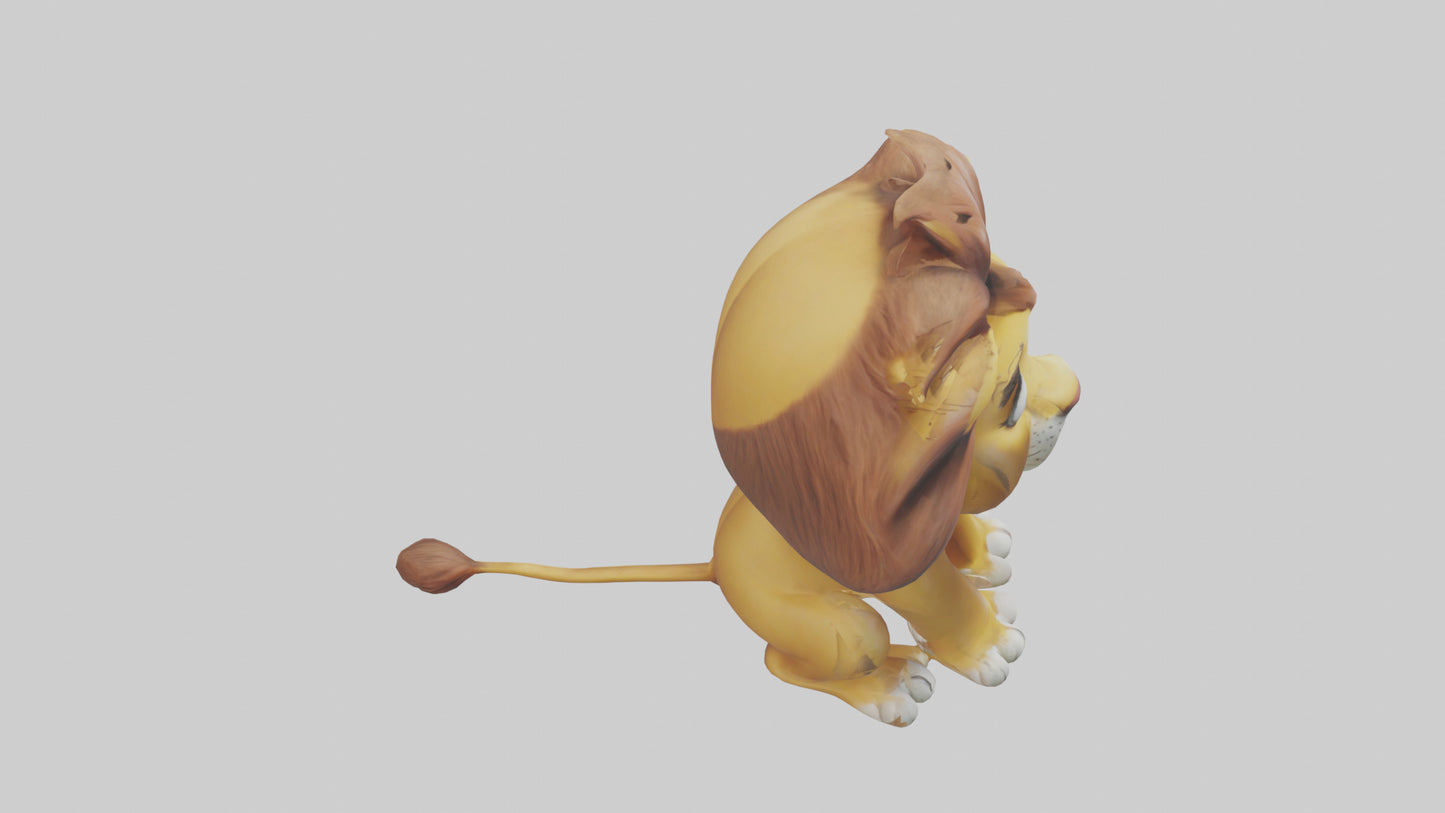 Cartoon Lion model 3D model
