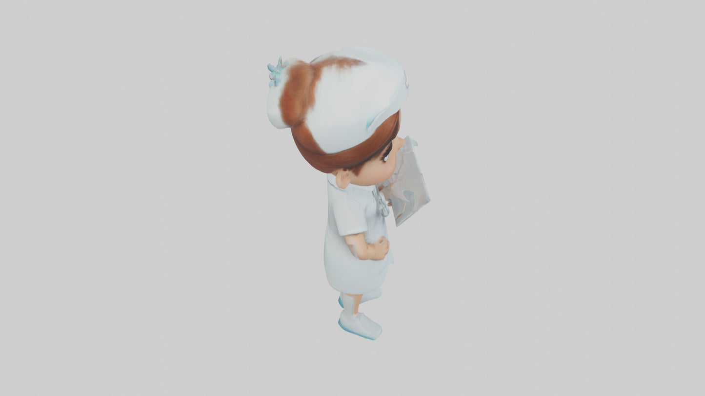 Cartoon Nurse model 3D model