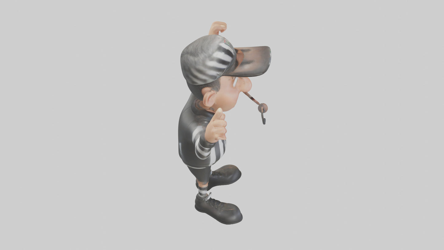 Cartoon Referee model 3D model