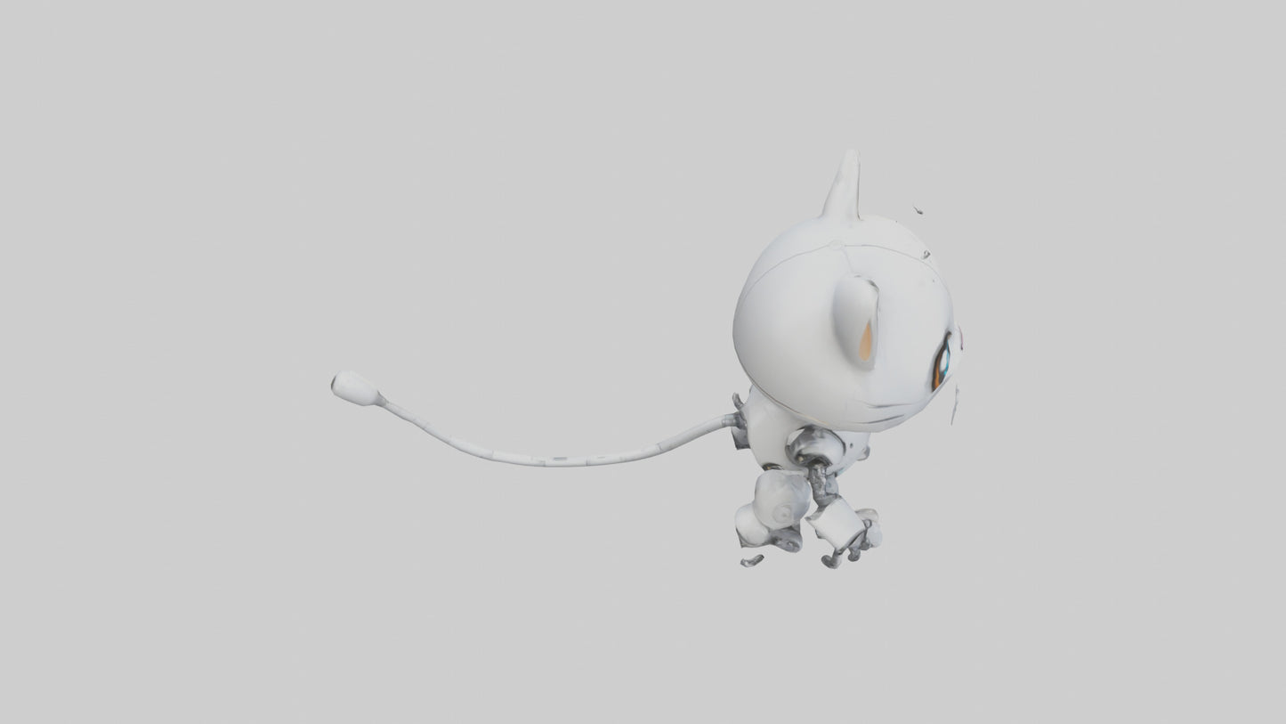 Cartoon Robot Cat model 3D model