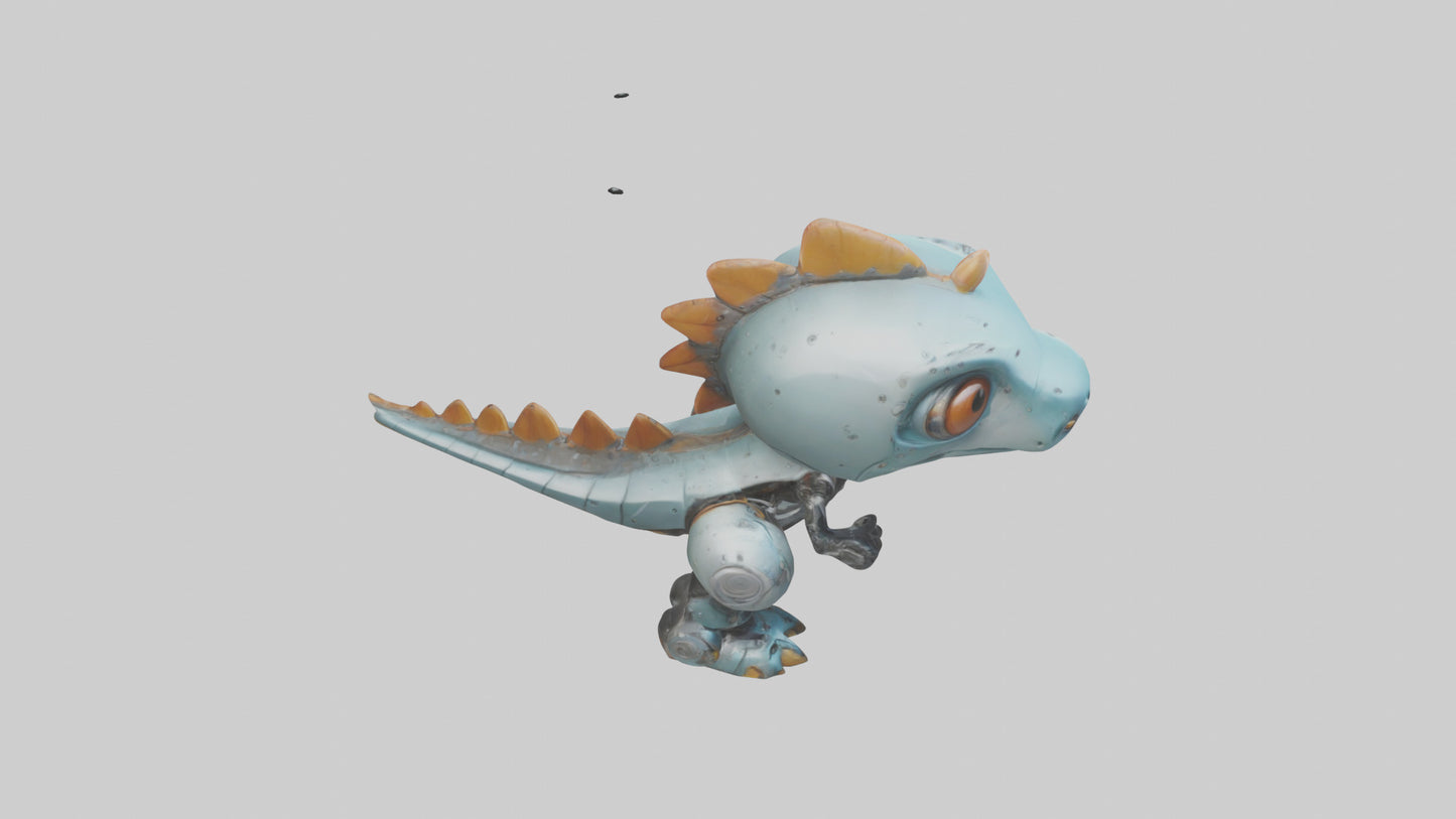 Cartoon Robot Dinosaur model 3D model