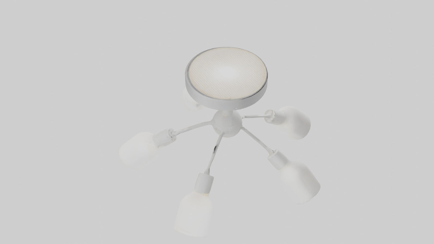 3D model Ceiling light model VR / AR / low-poly