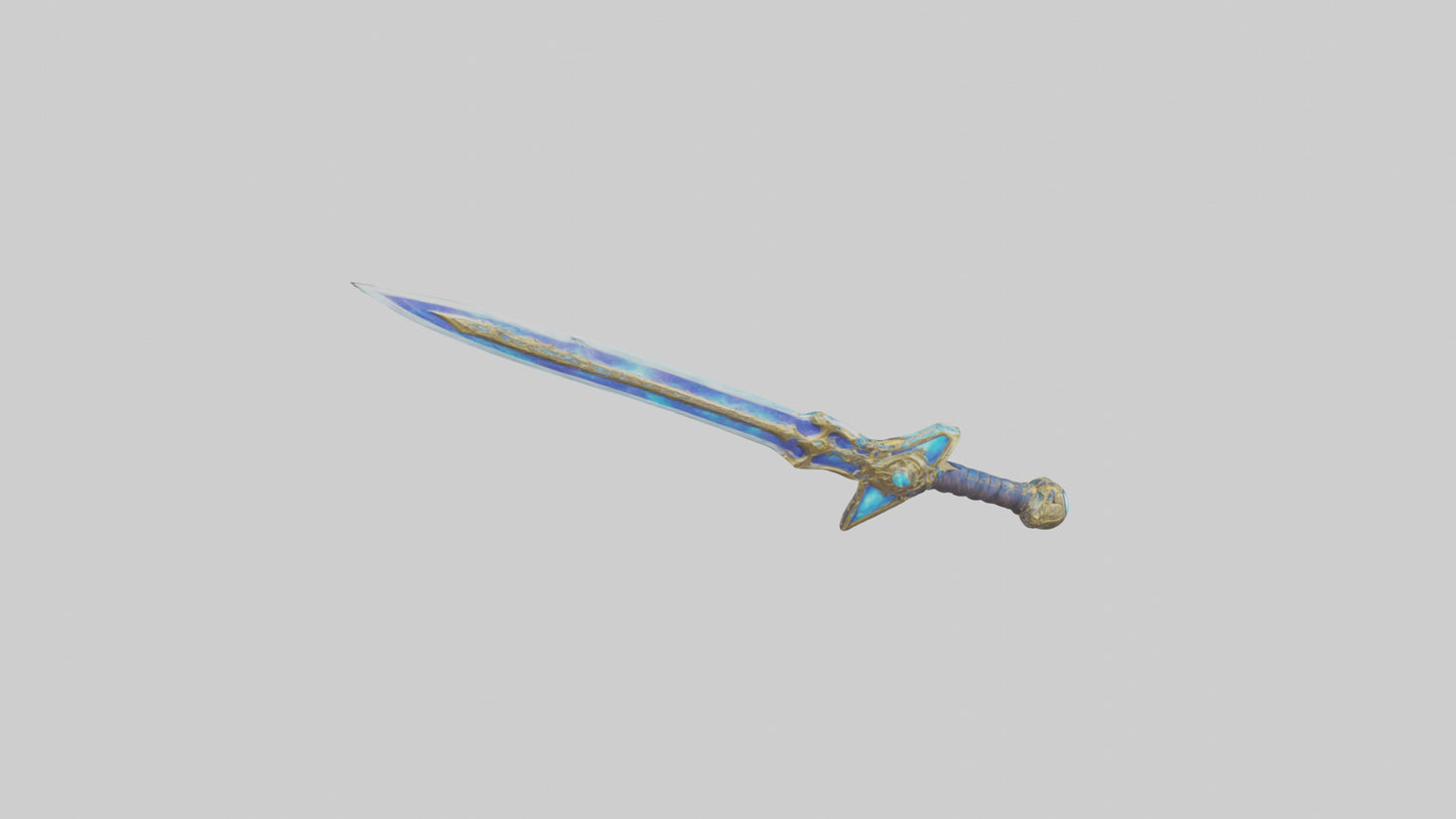 3D model Celestial Sword model VR / AR / low-poly