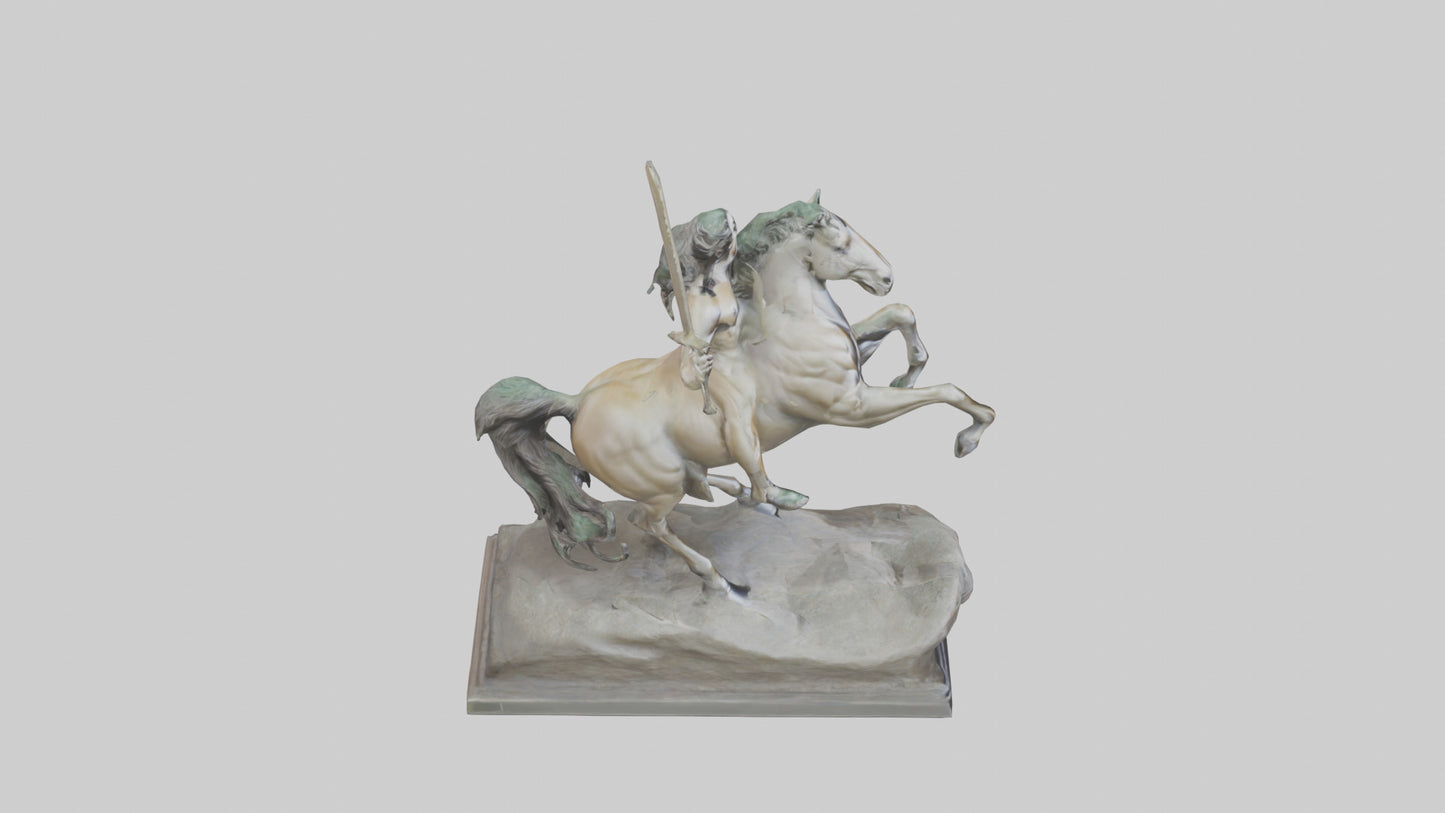 3D model Centaur statue model VR / AR / low-poly