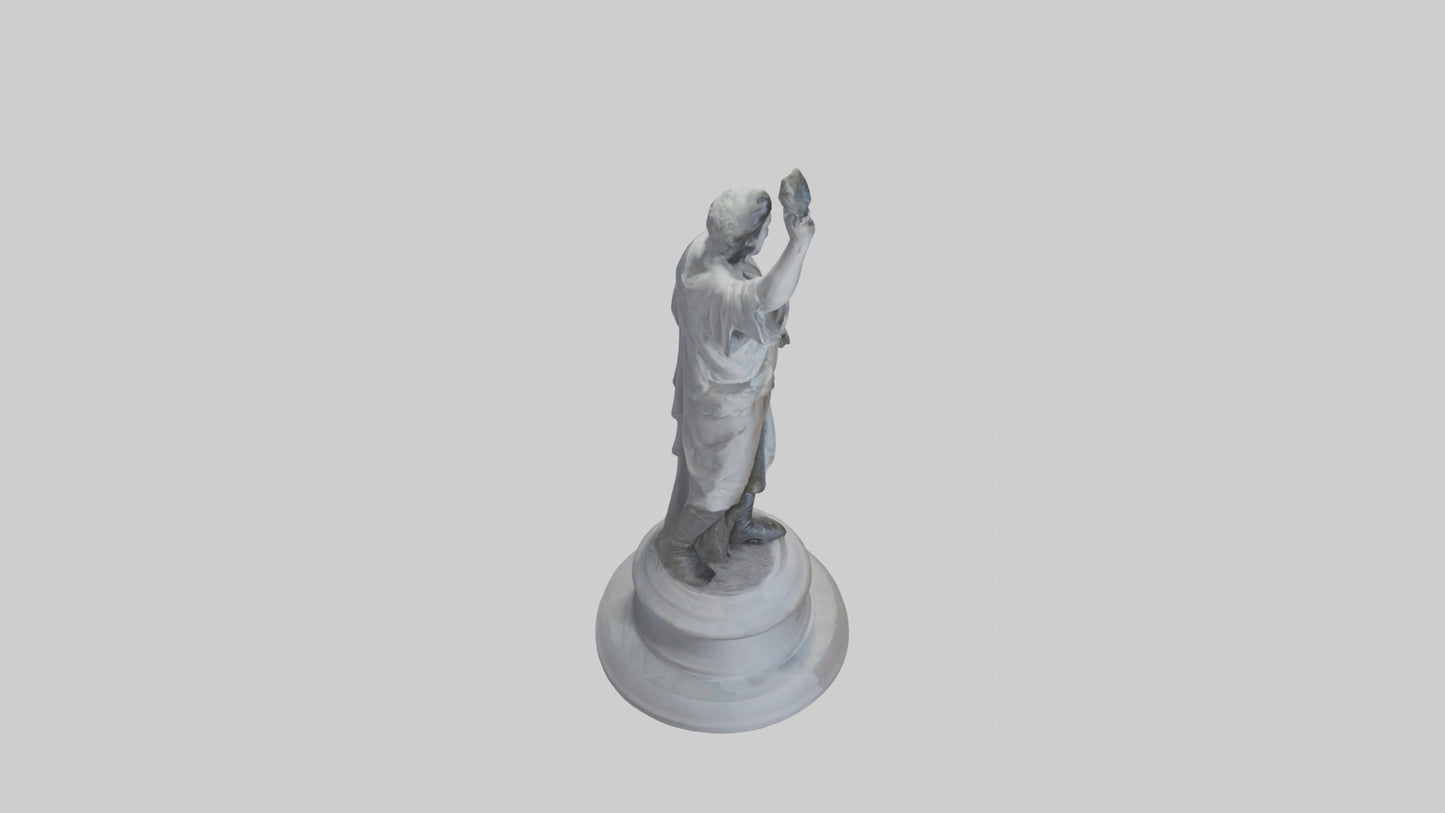 Change statue model 3D model