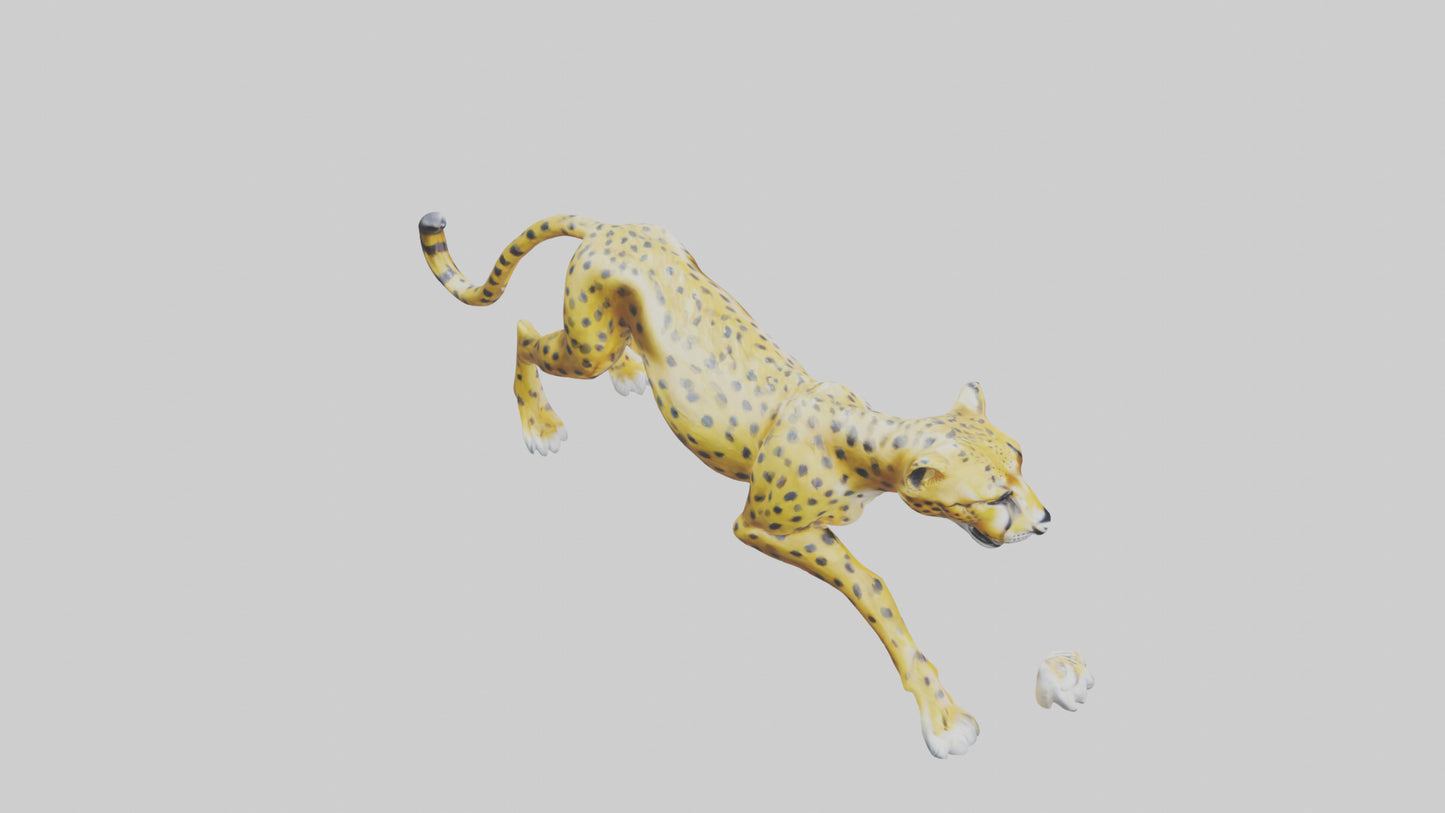 Cheetah statue model 3D model