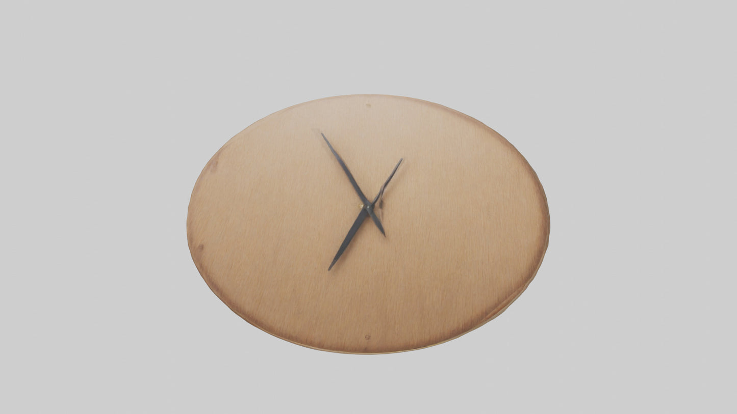 Circular Wall Clock model VR / AR / low-poly