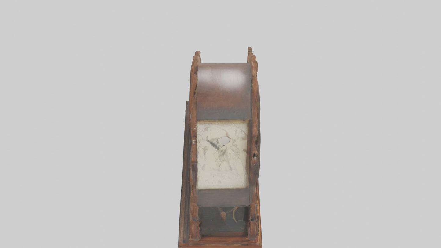 Clock with Picture Frame model VR / AR / low-poly