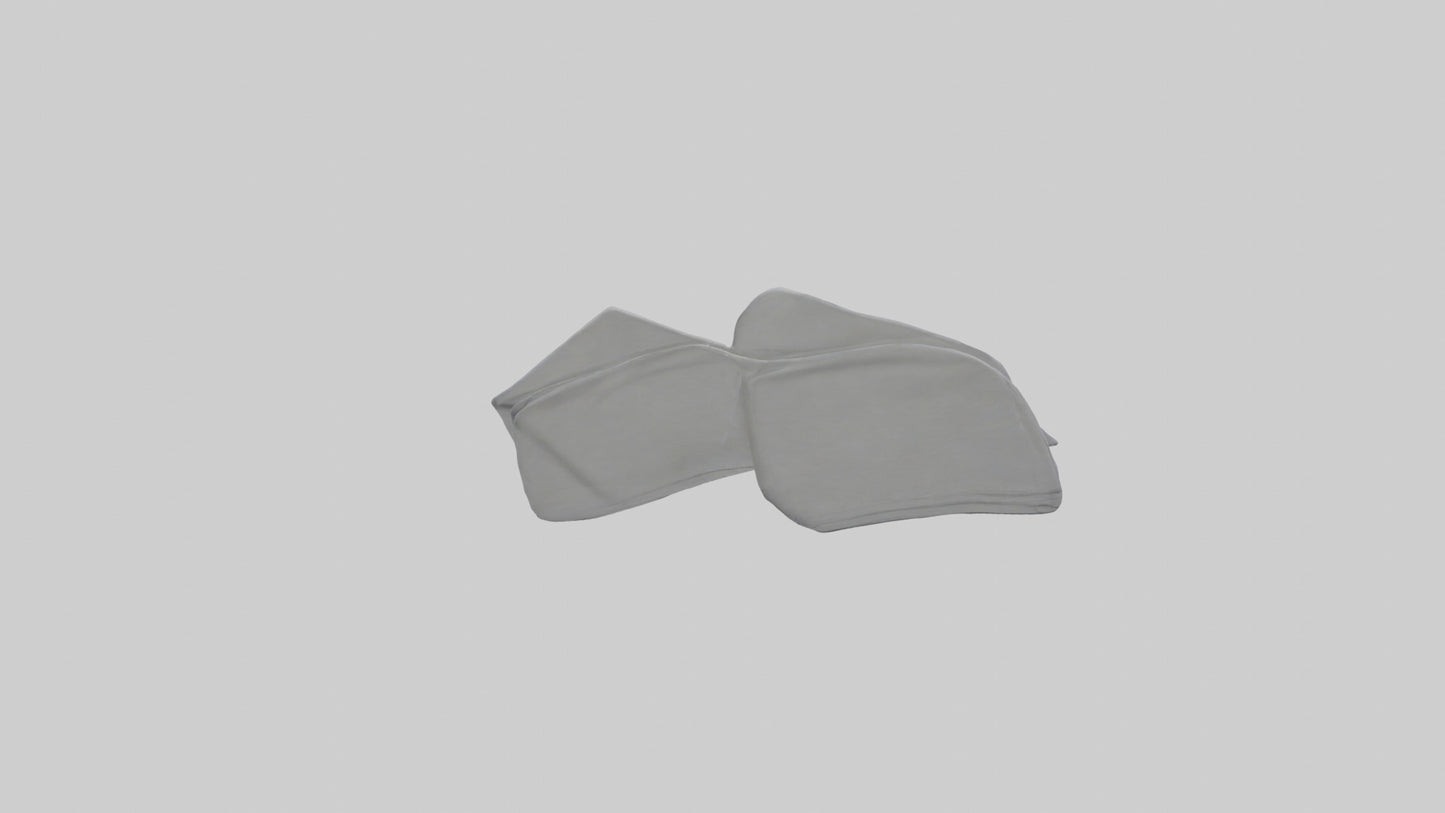 3D model Cloth Napkins model VR / AR / low-poly