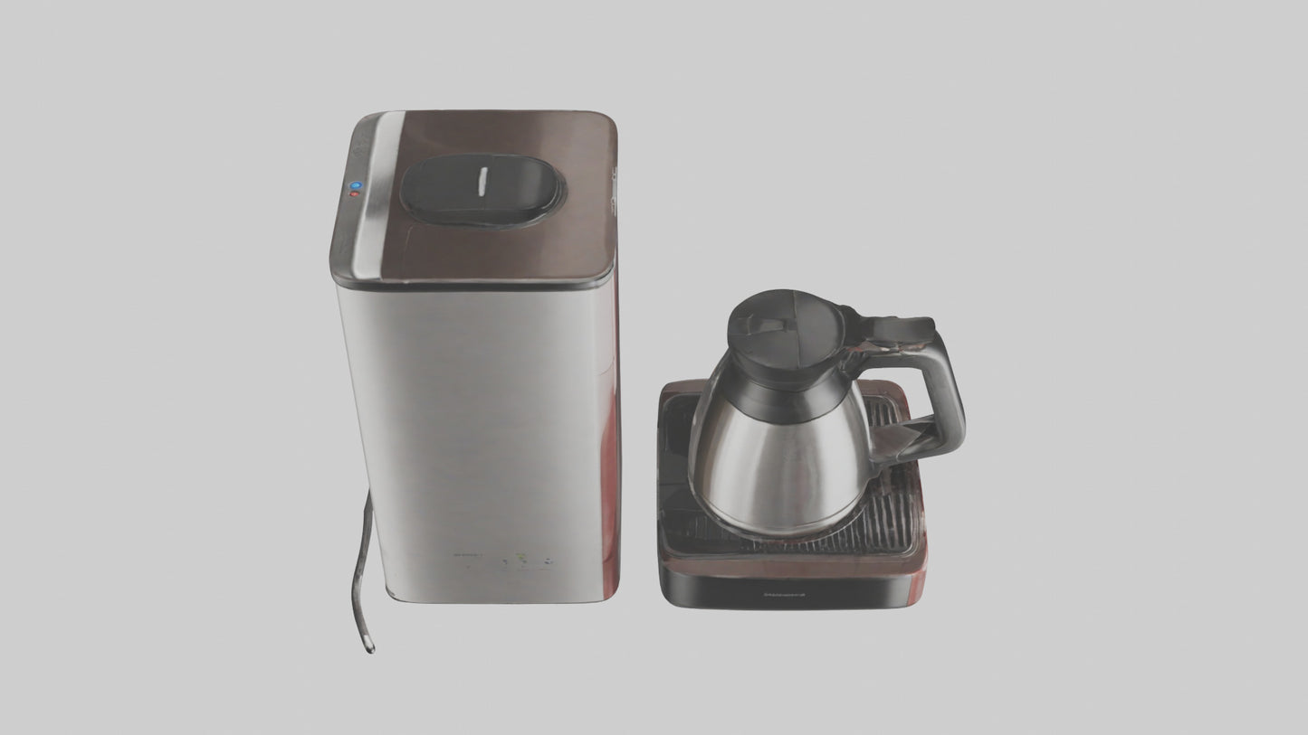 Coffee maker model VR / AR / low-poly