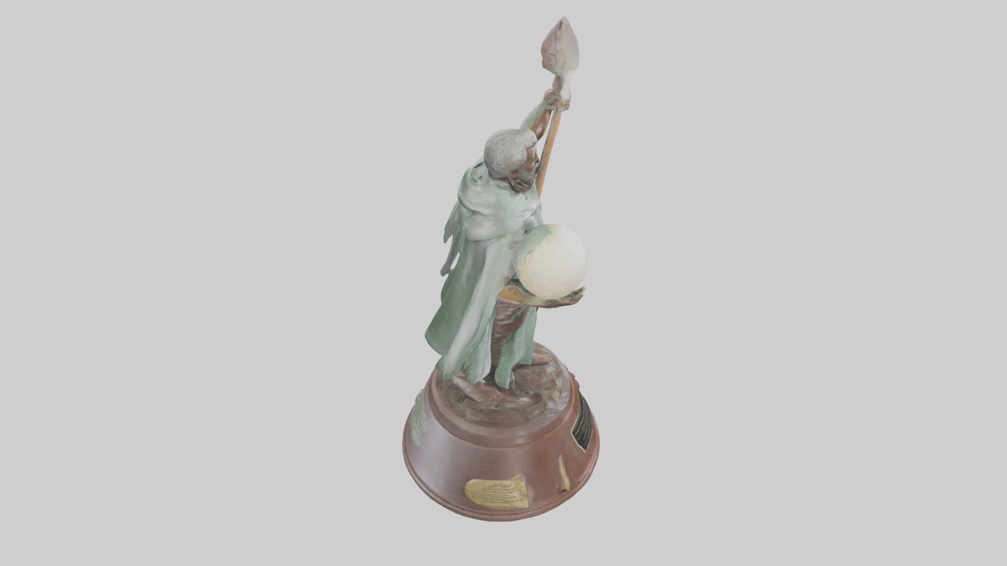 Conservation Champion Statue model 3D model