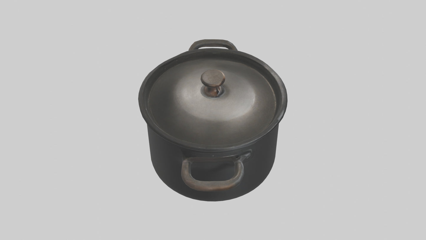 3D model Cooking Pot model VR / AR / low-poly