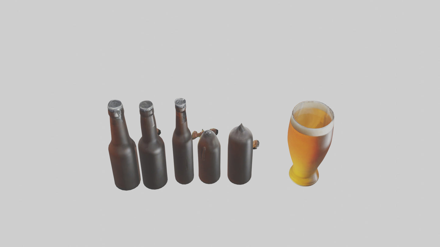3D model Craft beer model VR / AR / low-poly